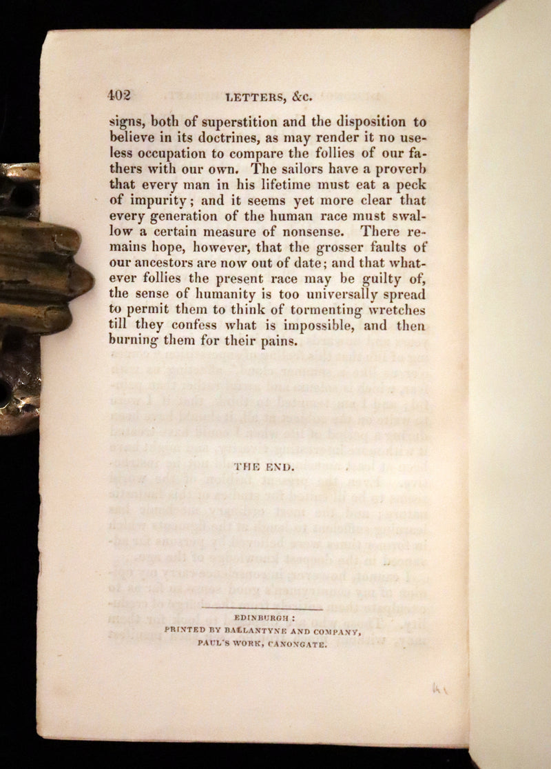 1830 Scarce First Edition with 36 illustrations by CRUIKSHANK - Letters on DEMONOLOGY & WITCHCRAFT by W. Scott bound by WOOD.