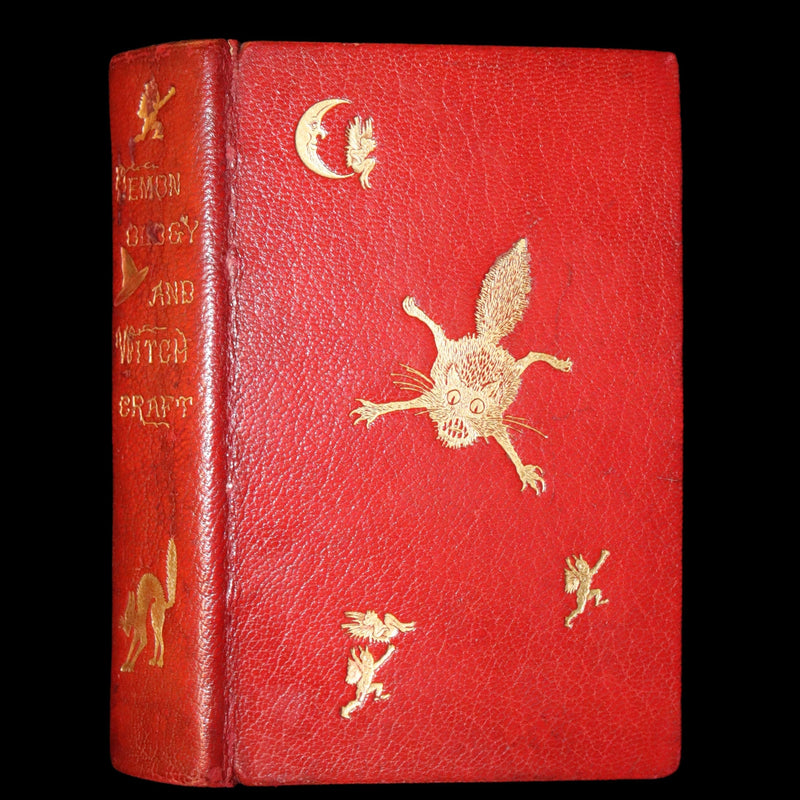 1830 Scarce First Edition with 36 illustrations by CRUIKSHANK - Letters on DEMONOLOGY & WITCHCRAFT by W. Scott bound by WOOD.