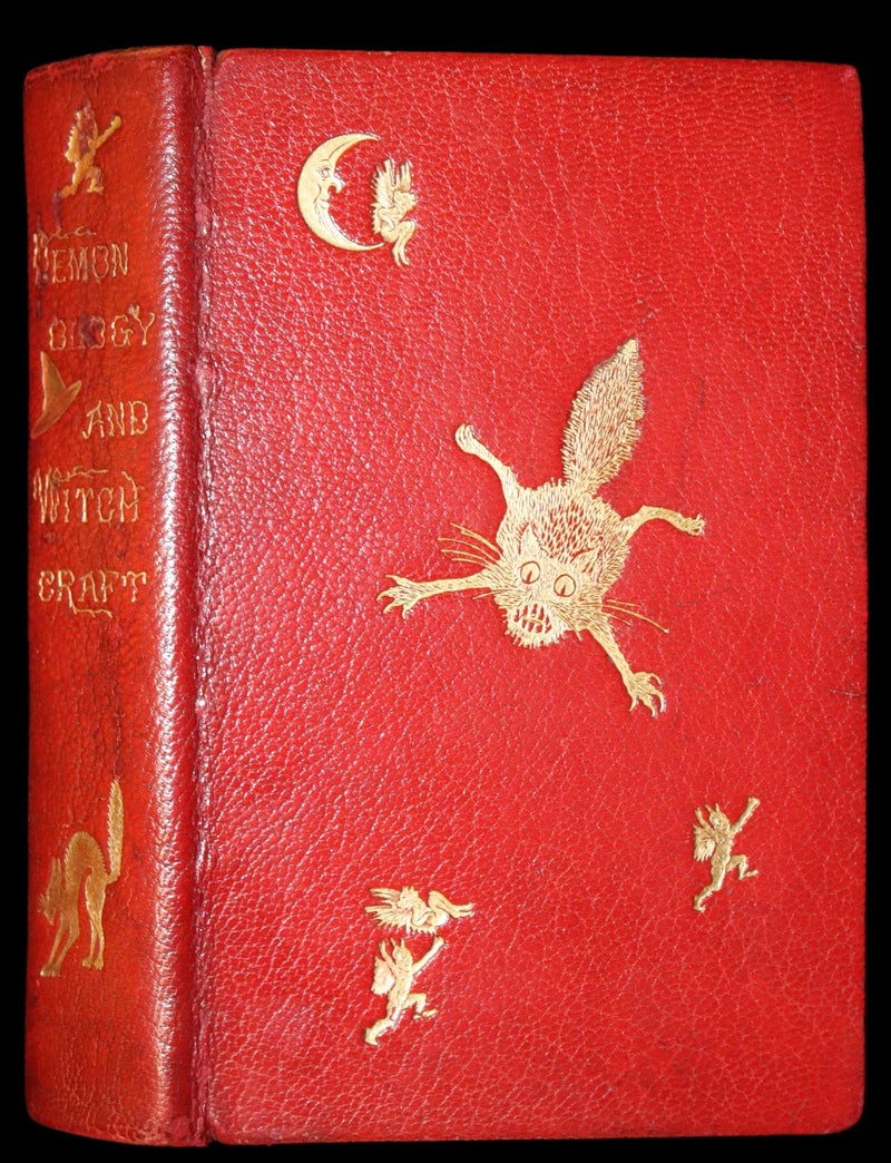 1830 Scarce First Edition with 36 illustrations by CRUIKSHANK - Letters on DEMONOLOGY & WITCHCRAFT by W. Scott bound by WOOD.