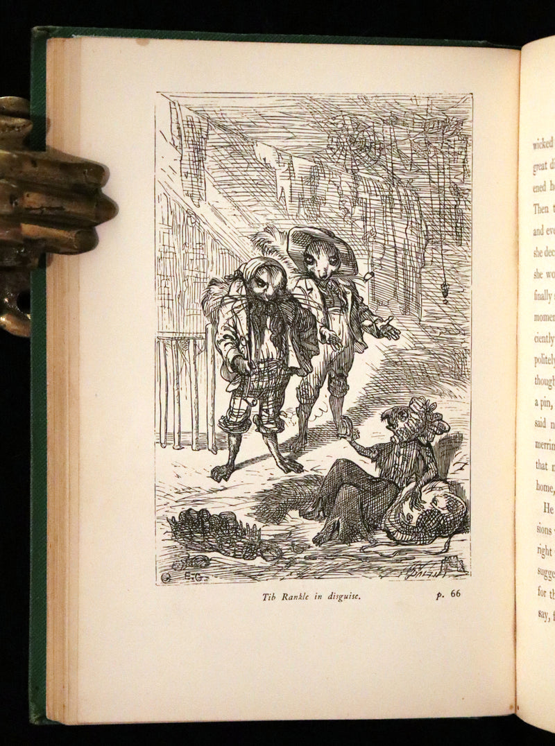 1868 Scarce Book ~ AMONG THE SQUIRRELS by Mrs. Denison, Illustrated by Griset & engraved by Dalziel Brothers.