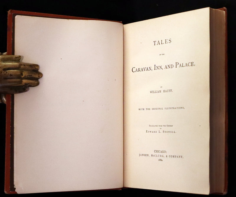 1882 Scarce Victorian Book - HAUFF'S Fairy Tales, Tales of the Caravan, Inn, and Palace. Illustrated.
