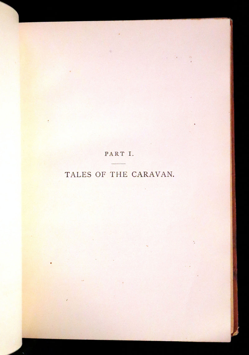 1882 Scarce Victorian Book - HAUFF'S Fairy Tales, Tales of the Caravan, Inn, and Palace. Illustrated.
