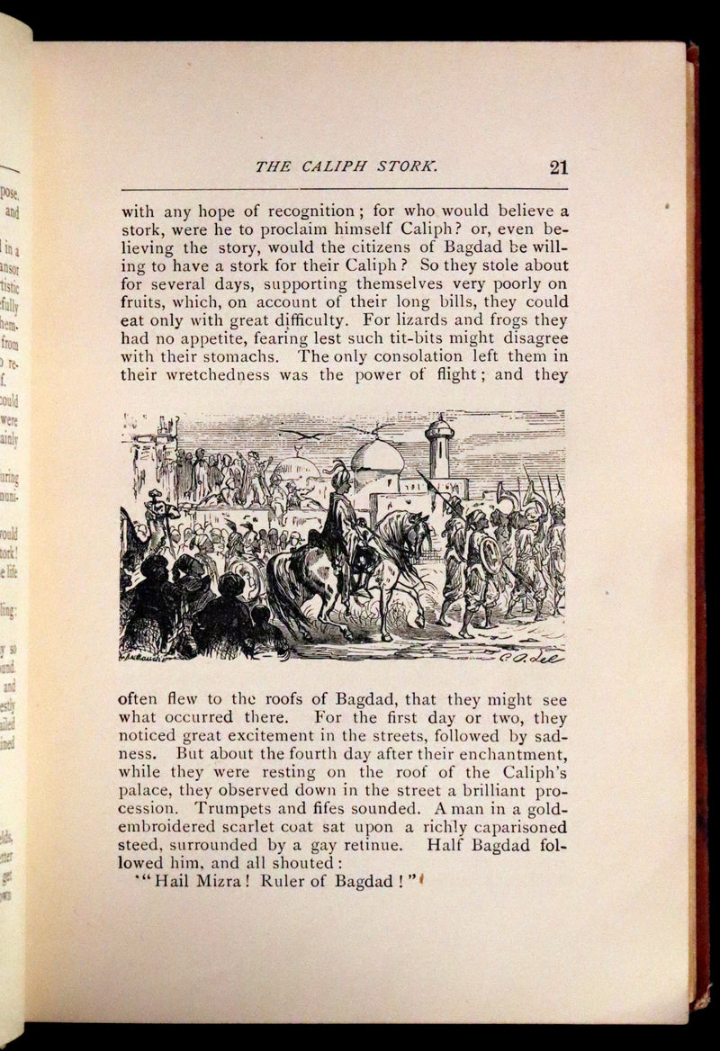 1882 Scarce Victorian Book - HAUFF'S Fairy Tales, Tales of the Caravan, Inn, and Palace. Illustrated.