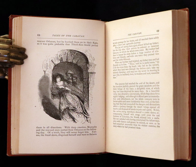 1882 Scarce Victorian Book - HAUFF'S Fairy Tales, Tales of the Caravan, Inn, and Palace. Illustrated.