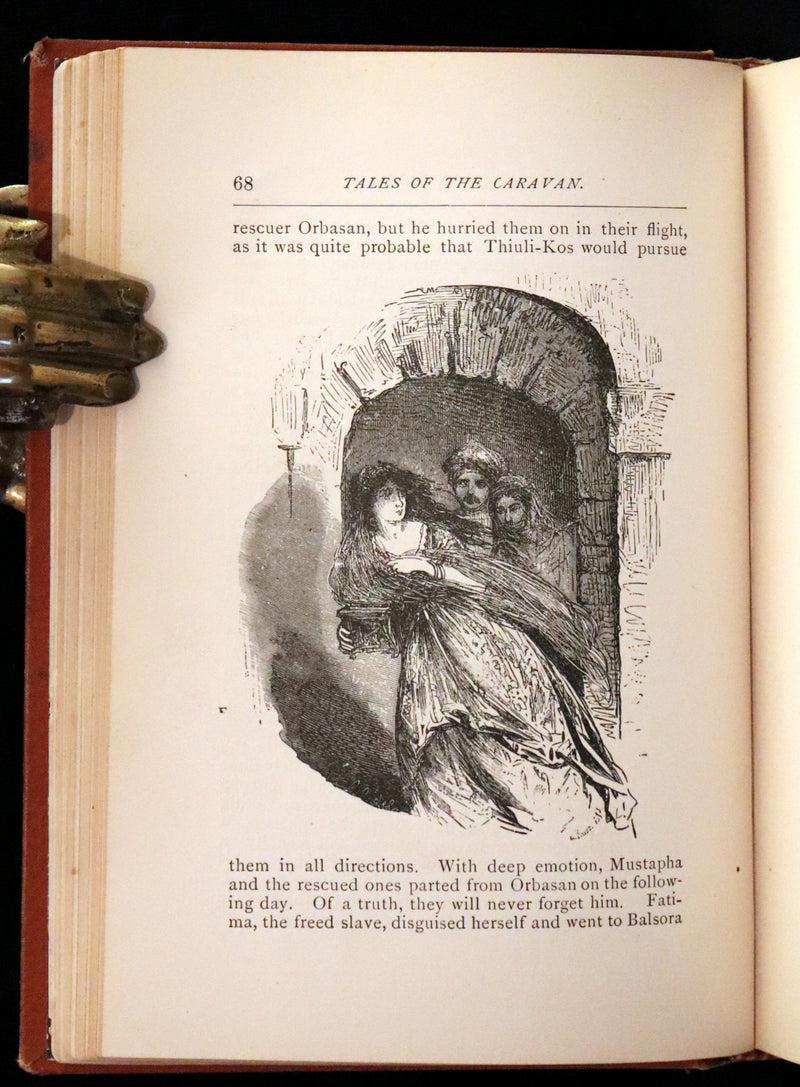 1882 Scarce Victorian Book - HAUFF'S Fairy Tales, Tales of the Caravan, Inn, and Palace. Illustrated.