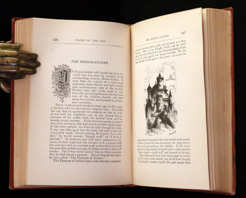 1882 Scarce Victorian Book - HAUFF'S Fairy Tales, Tales of the Caravan, Inn, and Palace. Illustrated.