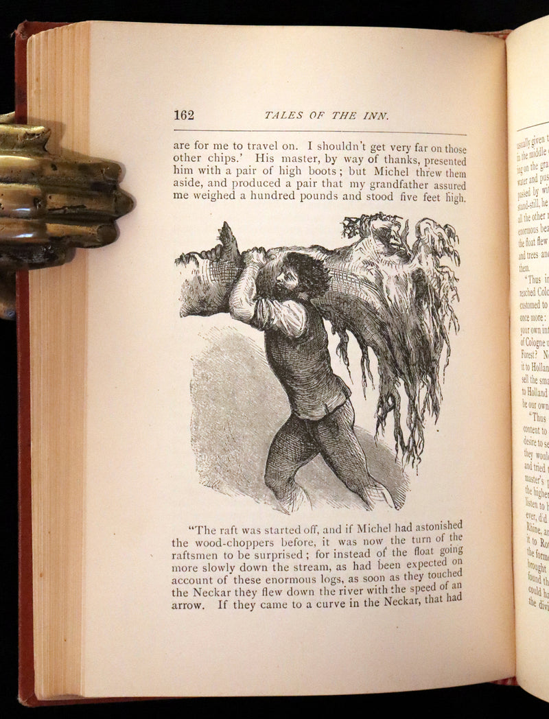 1882 Scarce Victorian Book - HAUFF'S Fairy Tales, Tales of the Caravan, Inn, and Palace. Illustrated.