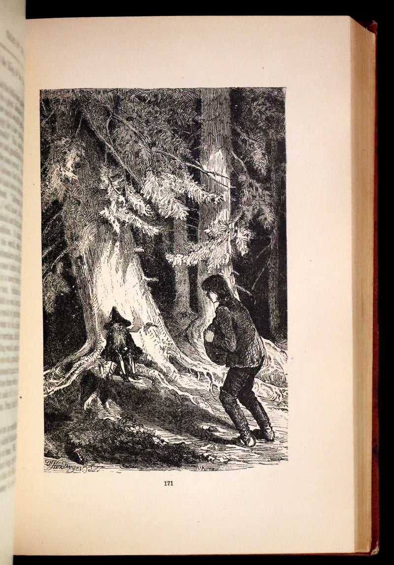 1882 Scarce Victorian Book - HAUFF'S Fairy Tales, Tales of the Caravan, Inn, and Palace. Illustrated.