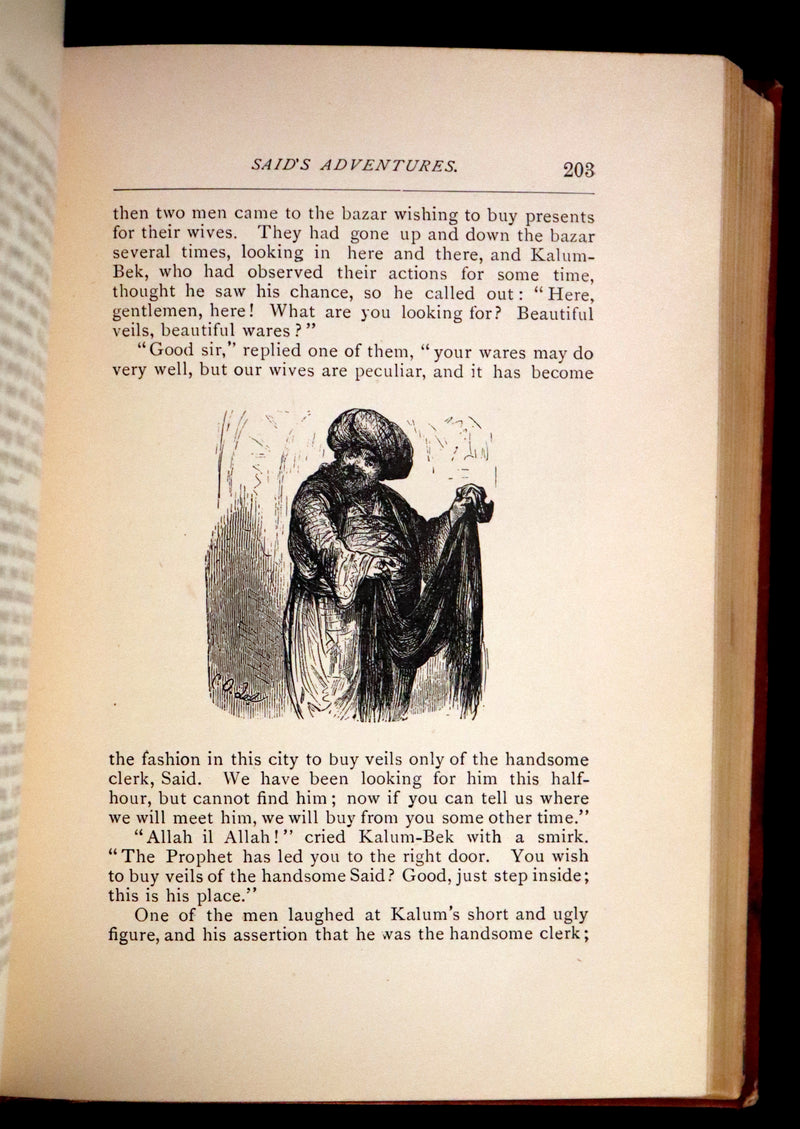 1882 Scarce Victorian Book - HAUFF'S Fairy Tales, Tales of the Caravan, Inn, and Palace. Illustrated.