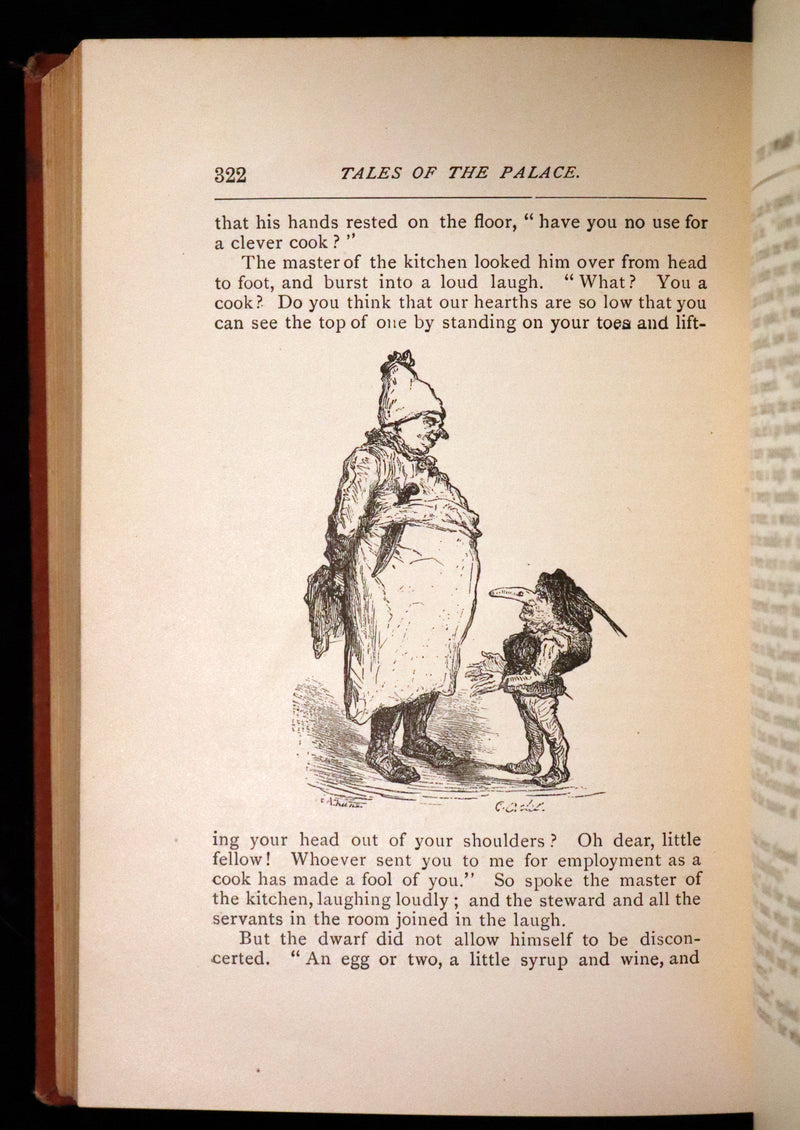 1882 Scarce Victorian Book - HAUFF'S Fairy Tales, Tales of the Caravan, Inn, and Palace. Illustrated.