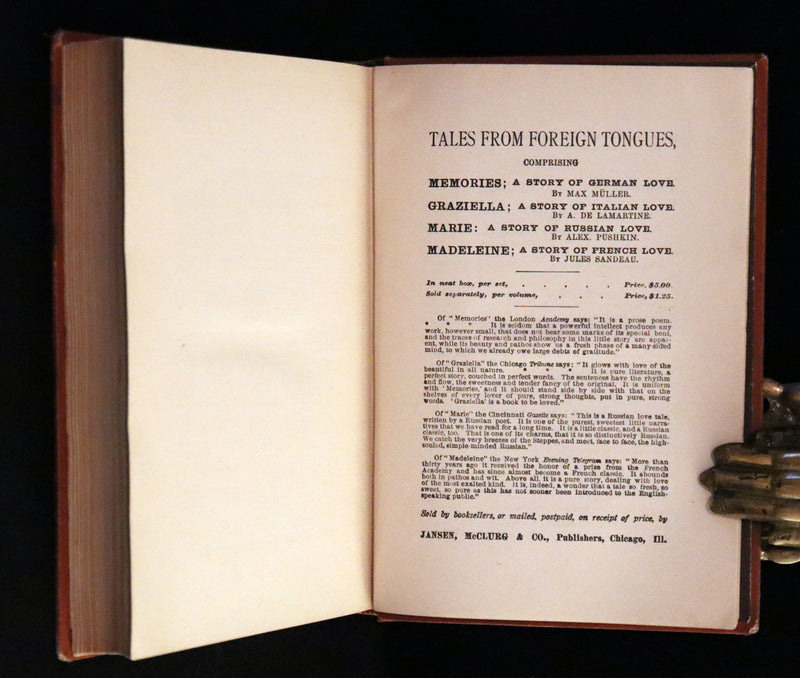 1882 Scarce Victorian Book - HAUFF'S Fairy Tales, Tales of the Caravan, Inn, and Palace. Illustrated.
