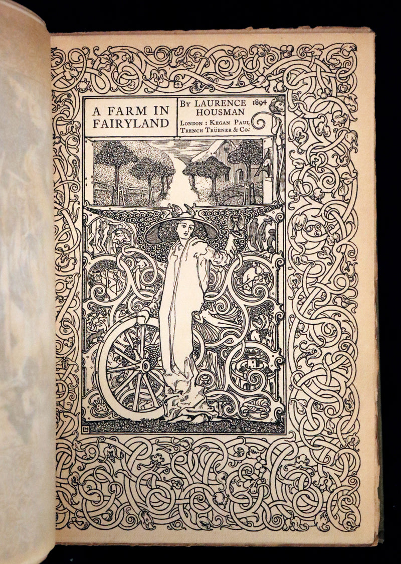 1894 Rare First Edition - A Farm in FAIRYLAND written, illustrated and in a binding by Laurence Housman.
