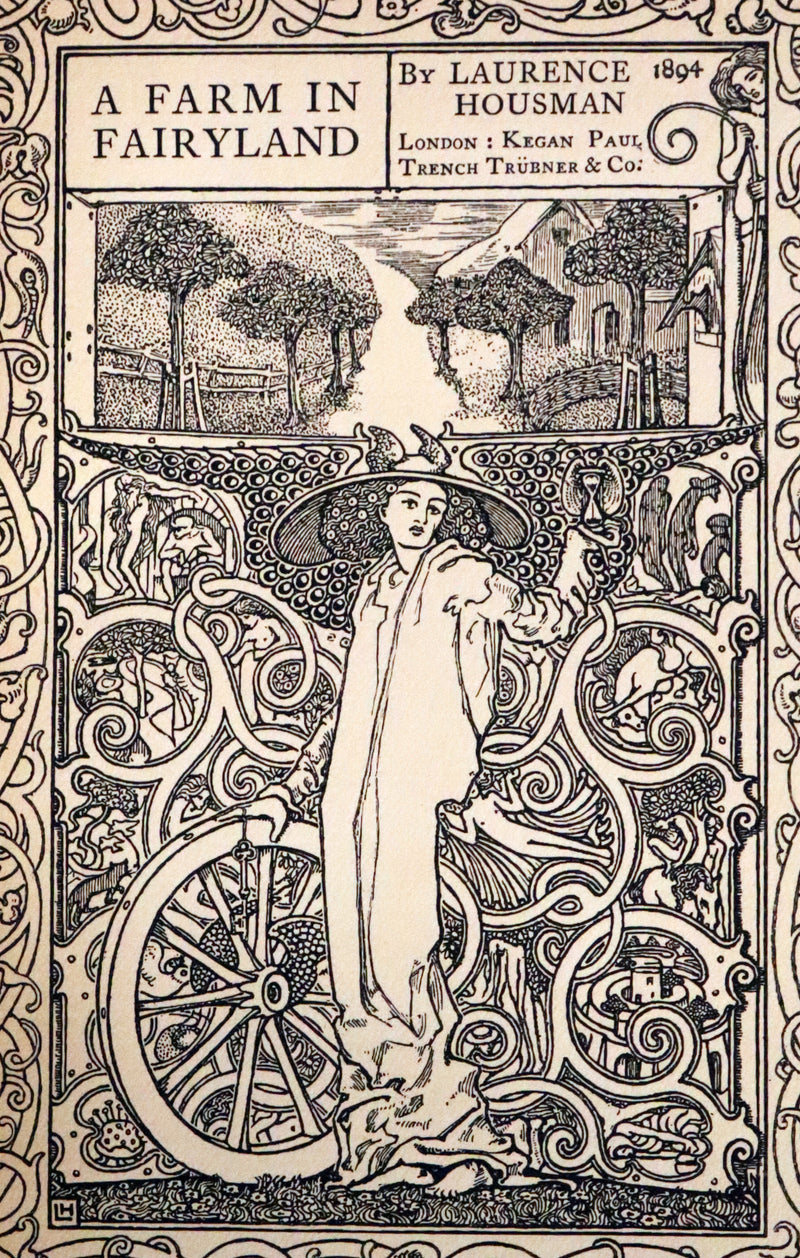 1894 Rare First Edition - A Farm in FAIRYLAND written, illustrated and in a binding by Laurence Housman.