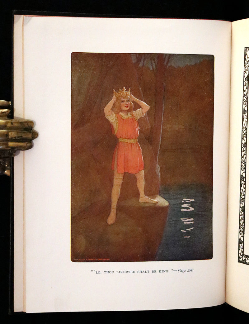 1912 Rare Book Illustrated by Maria L. Kirk - Legend of King Arthur - The Story of Idylls of the King.