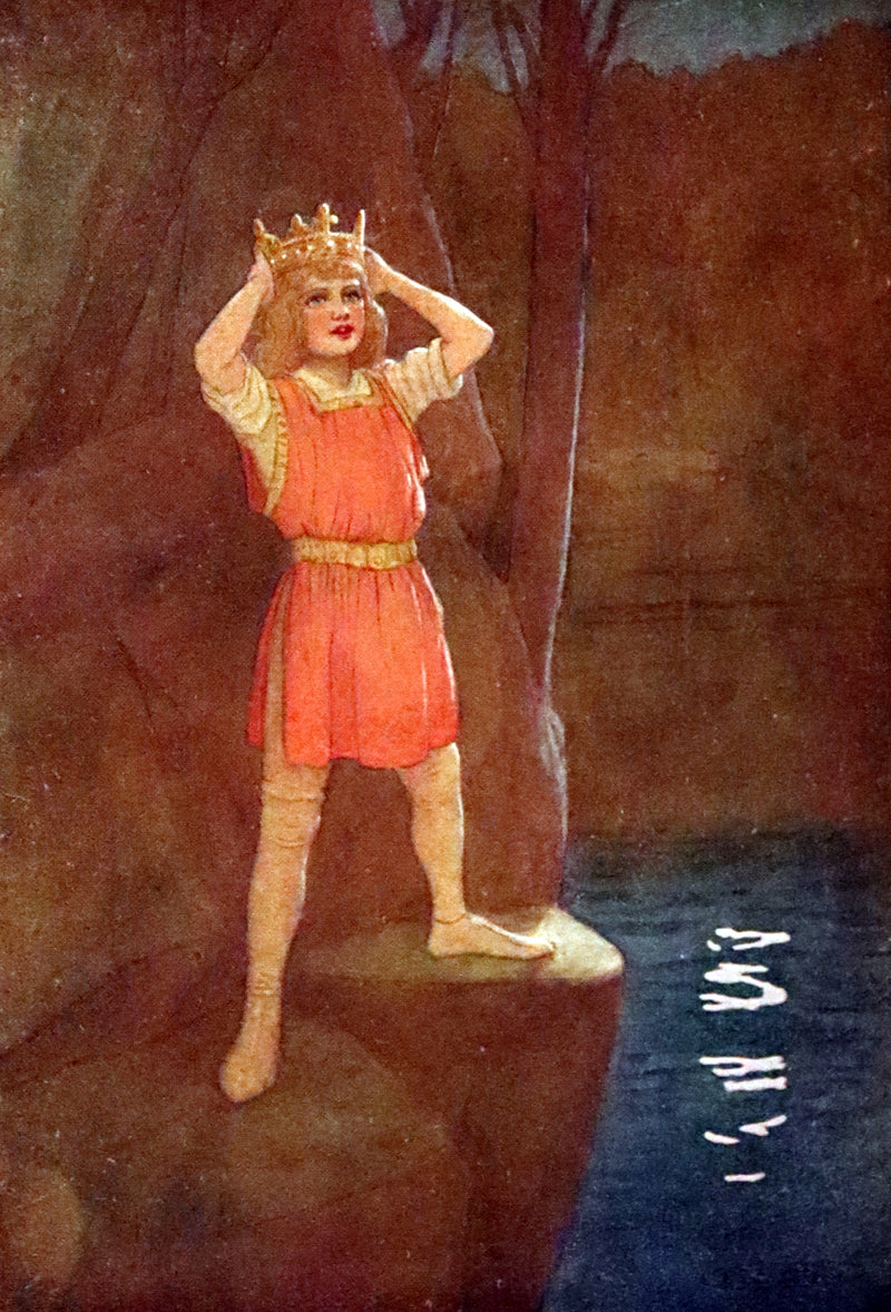 1912 Rare Book Illustrated by Maria L. Kirk - Legend of King Arthur - The Story of Idylls of the King.