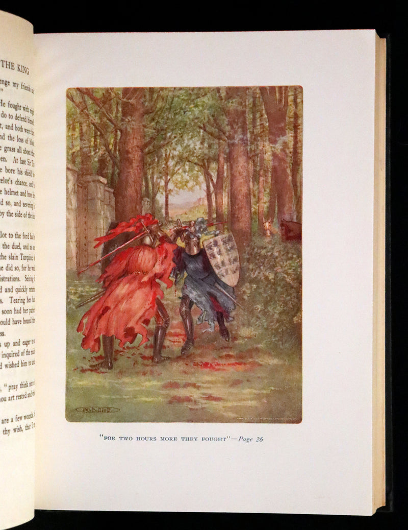 1912 Rare Book Illustrated by Maria L. Kirk - Legend of King Arthur - The Story of Idylls of the King.
