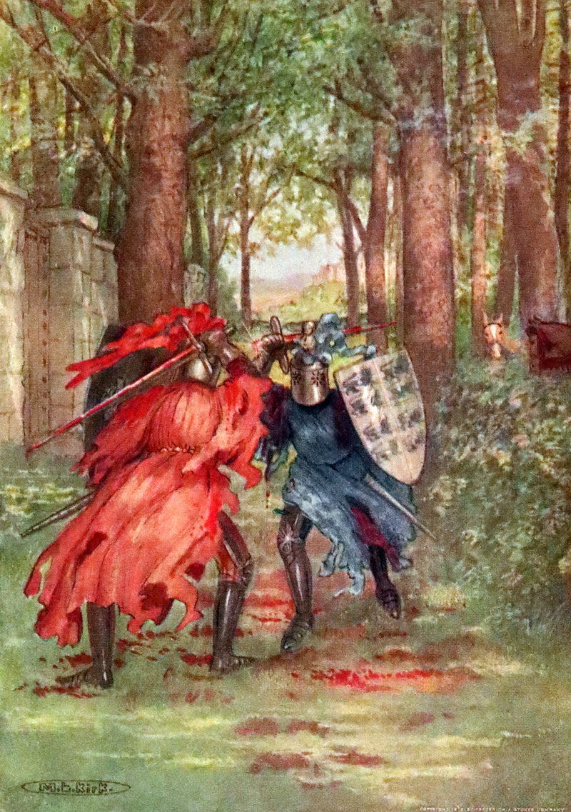 1912 Rare Book Illustrated by Maria L. Kirk - Legend of King Arthur - The Story of Idylls of the King.