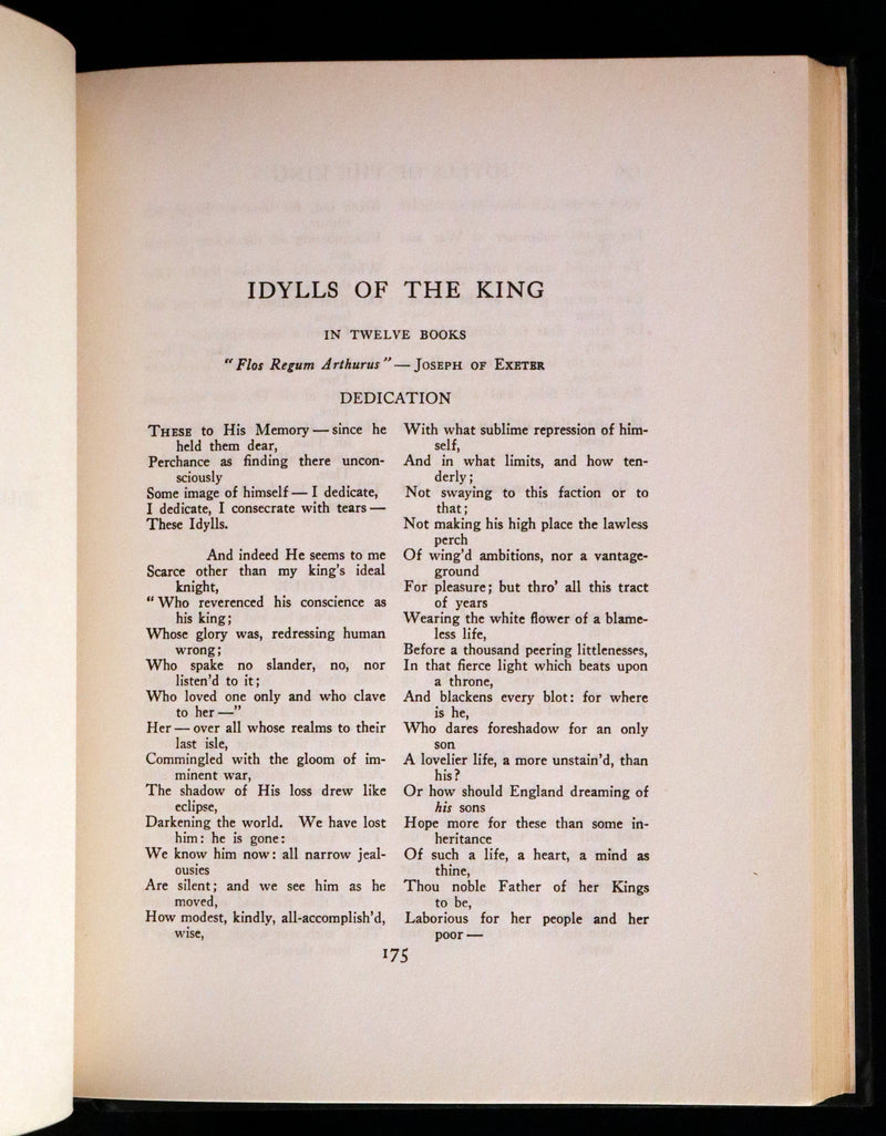 1912 Rare Book Illustrated by Maria L. Kirk - Legend of King Arthur - The Story of Idylls of the King.