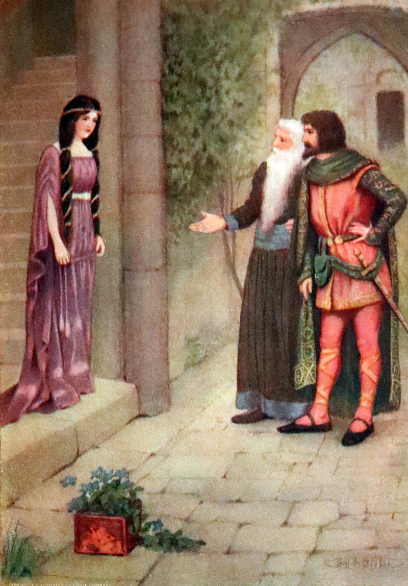 1912 Rare Book Illustrated by Maria L. Kirk - Legend of King Arthur - The Story of Idylls of the King.