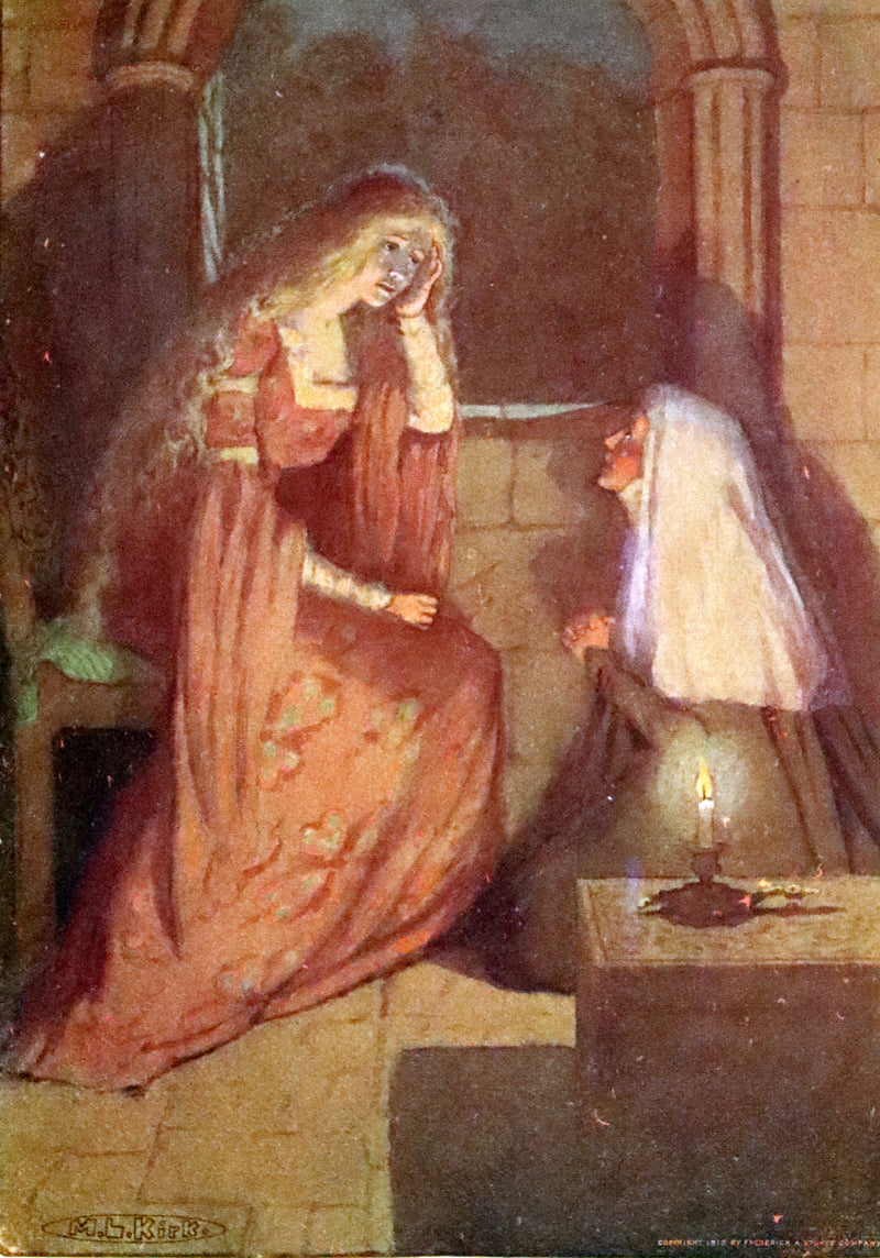 1912 Rare Book Illustrated by Maria L. Kirk - Legend of King Arthur - The Story of Idylls of the King.