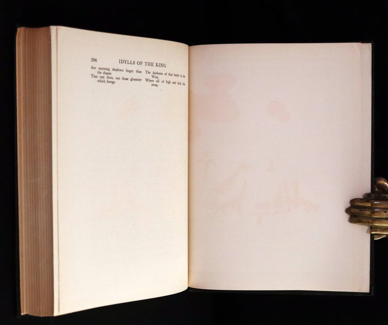 1912 Rare Book Illustrated by Maria L. Kirk - Legend of King Arthur - The Story of Idylls of the King.