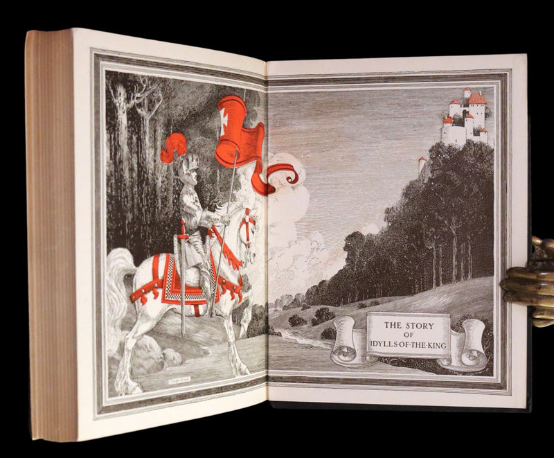 1912 Rare Book Illustrated by Maria L. Kirk - Legend of King Arthur - The Story of Idylls of the King.