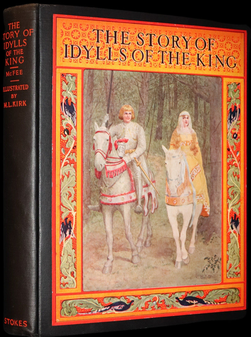 1912 Rare Book Illustrated by Maria L. Kirk - Legend of King Arthur - The Story of Idylls of the King.