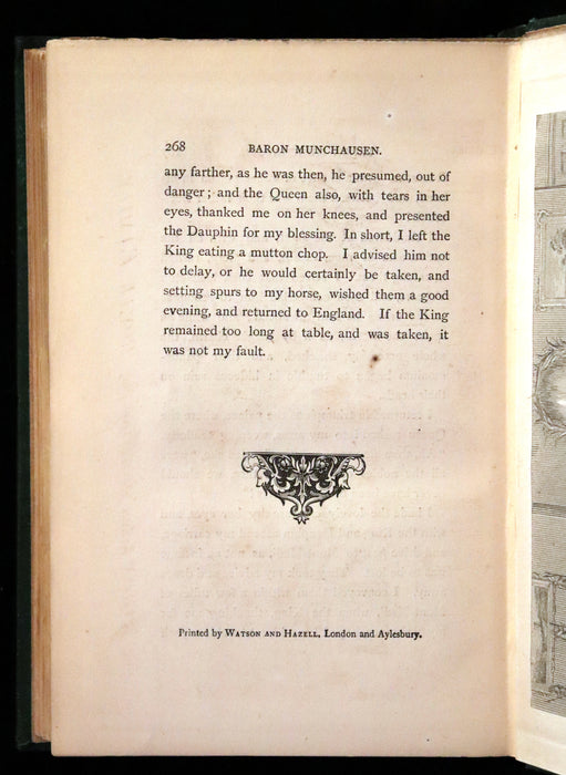 1868 Rare Book - The Travels and Surprising Adventures of Baron MUNCHAUSEN. Illustrated by Cruikshank.