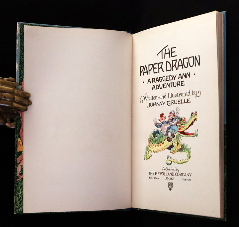 1926 Rare First Edition - THE PAPER DRAGON, A Raggedy Ann Adventure in Publisher Box.