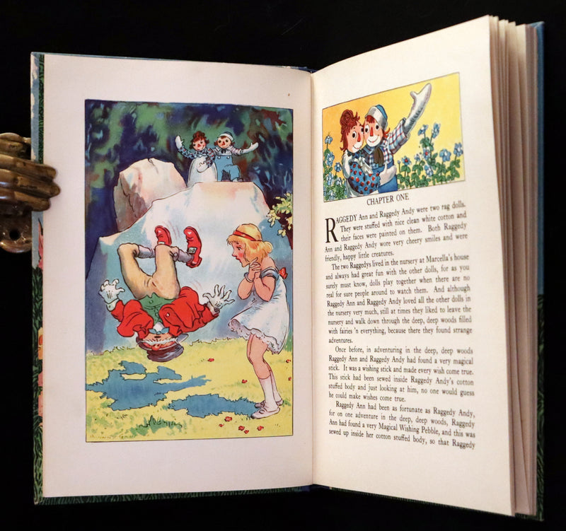 1926 Rare First Edition - THE PAPER DRAGON, A Raggedy Ann Adventure in Publisher Box.