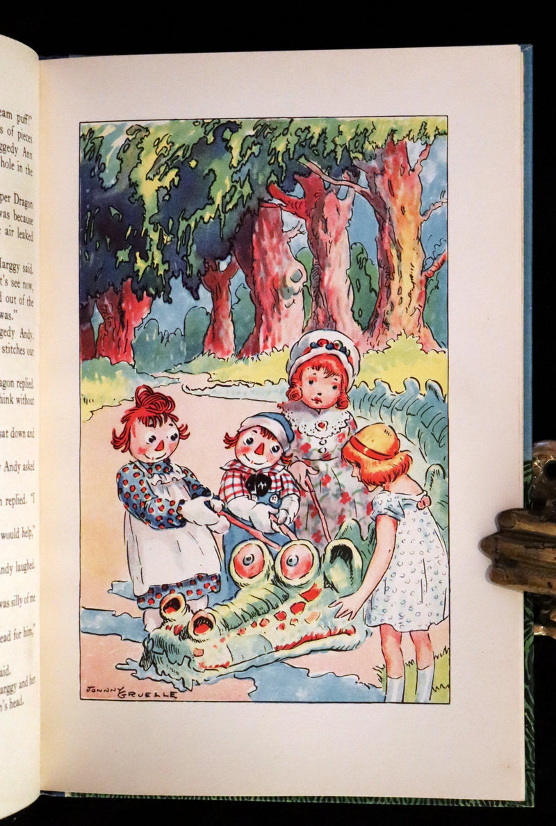 1926 Rare First Edition - THE PAPER DRAGON, A Raggedy Ann Adventure in Publisher Box.
