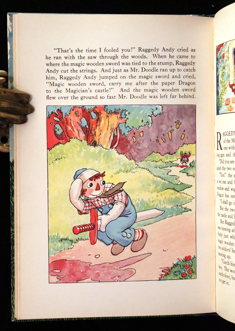 1926 Rare First Edition - THE PAPER DRAGON, A Raggedy Ann Adventure in Publisher Box.