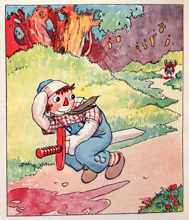 1926 Rare First Edition - THE PAPER DRAGON, A Raggedy Ann Adventure in Publisher Box.