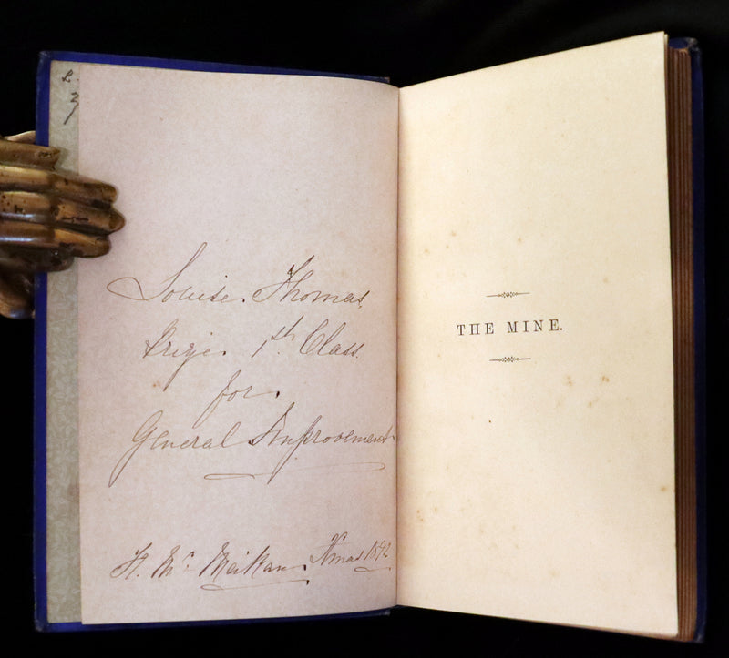 1885 Rare Victorian Book - The Mine, or Darkness and Light by Charlotte Maria Tucker (A.L.O.E.).