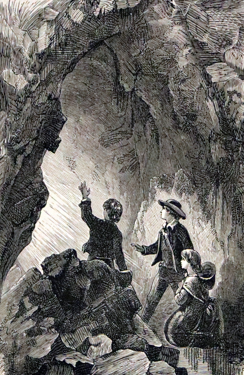 1885 Rare Victorian Book - The Mine, or Darkness and Light by Charlotte Maria Tucker (A.L.O.E.).