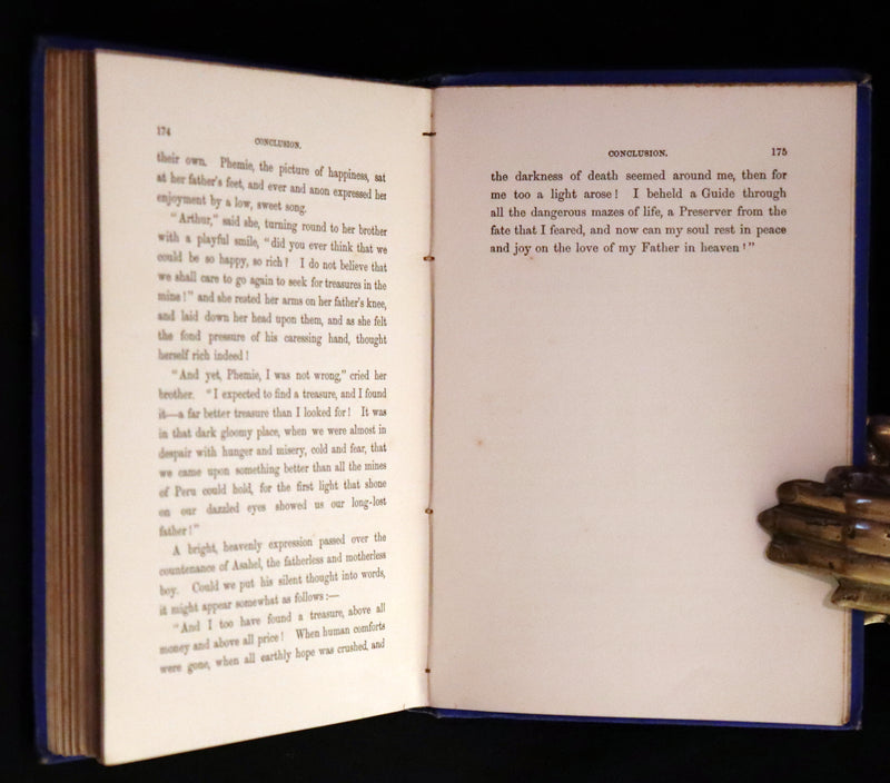 1885 Rare Victorian Book - The Mine, or Darkness and Light by Charlotte Maria Tucker (A.L.O.E.).