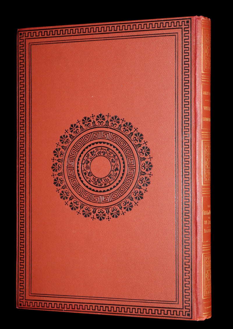 1876 Rare French Book - JULES VERNE - Around the World in Eighty Days - Le tour du monde en quatre-vingts jours.