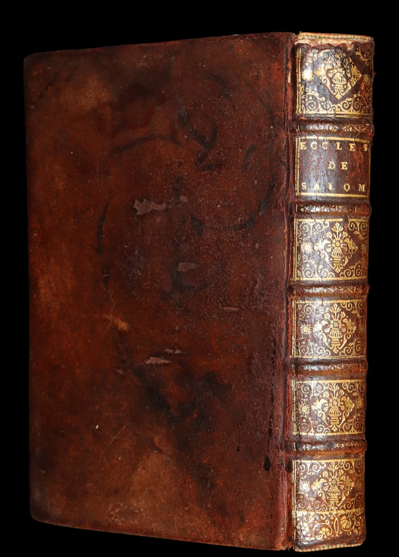 1701 Rare Latin French Book Bible - ECCLESIASTES of King Solomon & The Book of Wisdom by Le Maistre de Sacy.