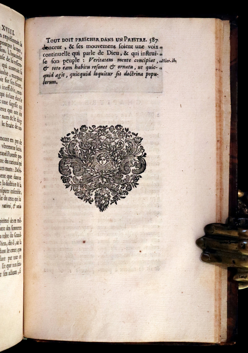 1701 Rare Latin French Book Bible - ECCLESIASTES of King Solomon & The Book of Wisdom by Le Maistre de Sacy.