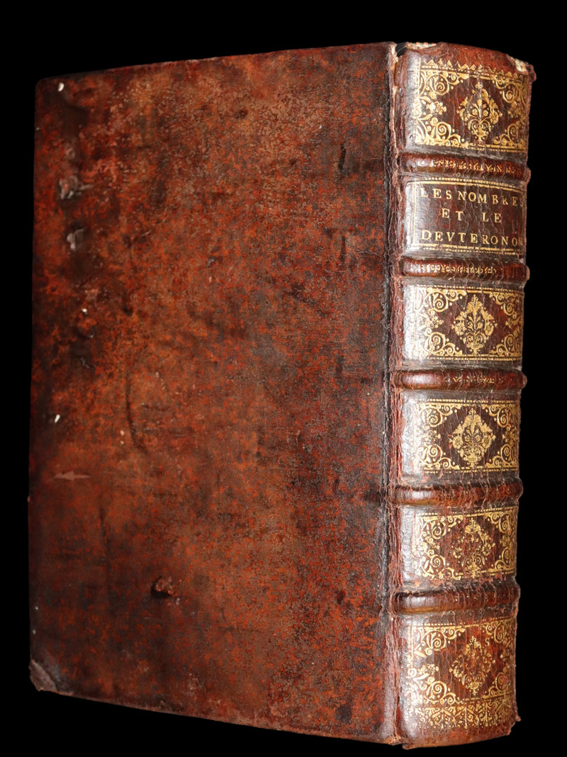 1685 Rare Latin French Book Bible - The Book of Numbers & The Book of Deuteronomy by Le Maistre de Sacy.