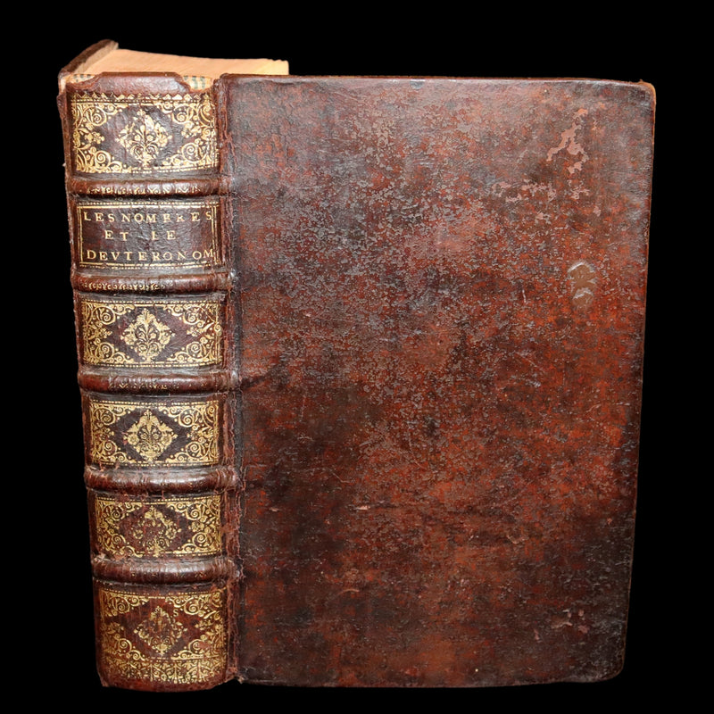 1685 Rare Latin French Book Bible - The Book of Numbers & The Book of Deuteronomy by Le Maistre de Sacy.