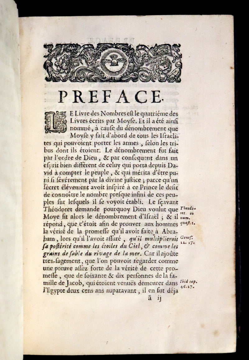 1685 Rare Latin French Book Bible - The Book of Numbers & The Book of Deuteronomy by Le Maistre de Sacy.