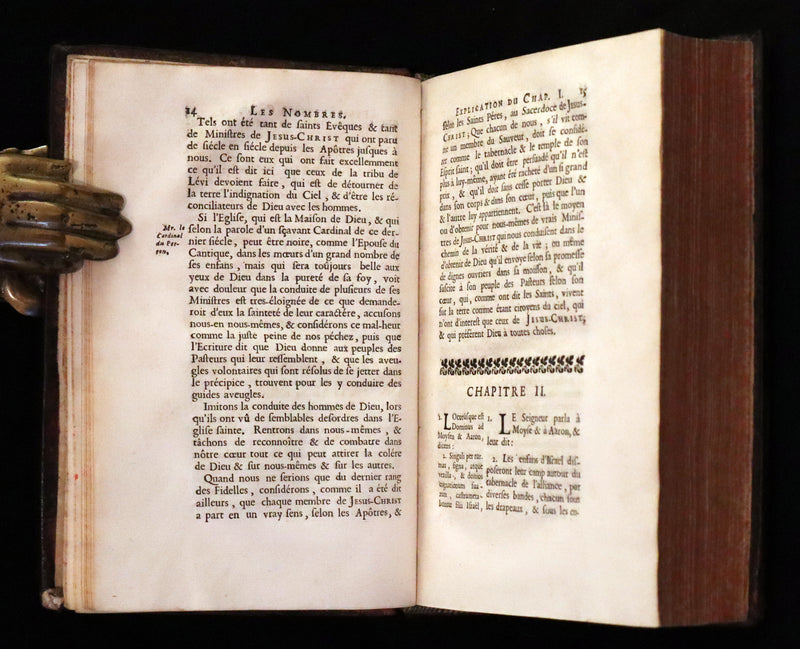 1685 Rare Latin French Book Bible - The Book of Numbers & The Book of Deuteronomy by Le Maistre de Sacy.