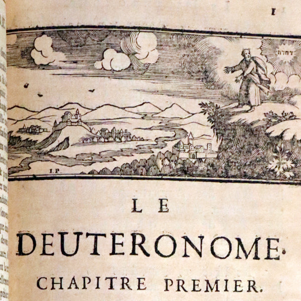 1685 Rare Latin French Book Bible - The Book of Numbers & The Book of Deuteronomy by Le Maistre de Sacy.