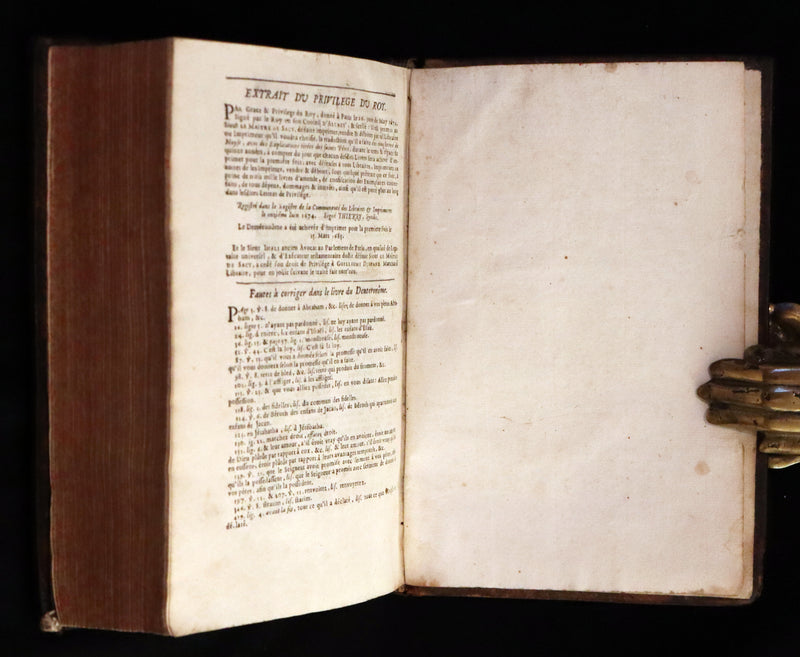 1685 Rare Latin French Book Bible - The Book of Numbers & The Book of Deuteronomy by Le Maistre de Sacy.