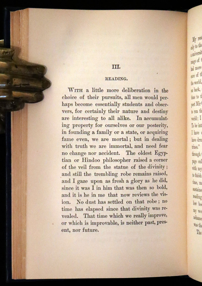 1894 Rare Book Set - WALDEN or, Life in the Woods by Henry David Thoreau.