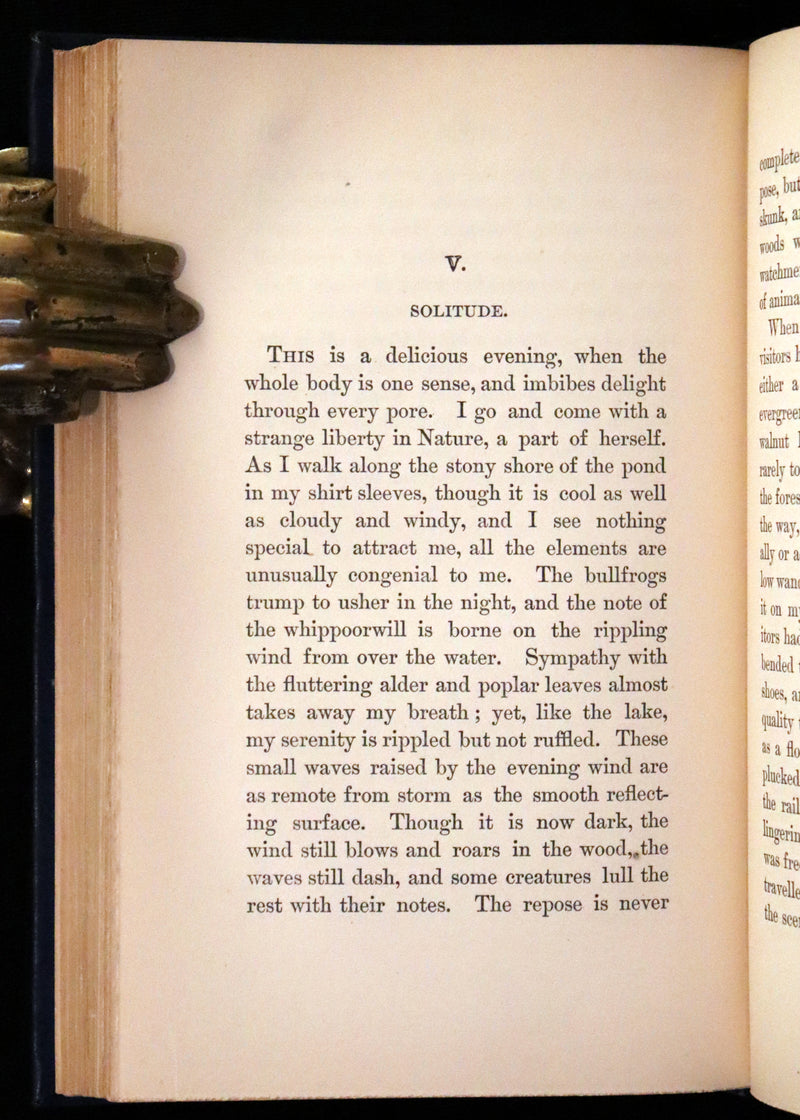 1894 Rare Book Set - WALDEN or, Life in the Woods by Henry David Thoreau.