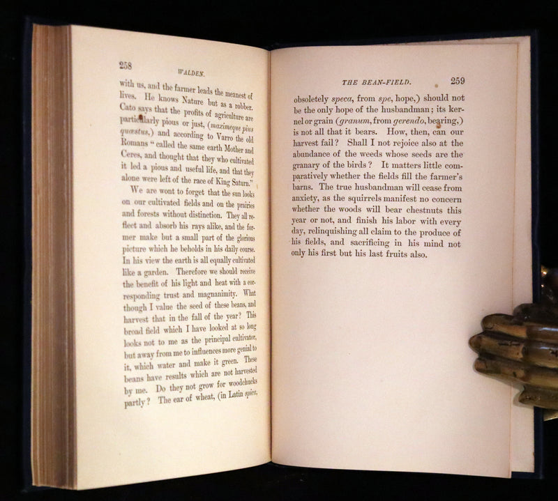 1894 Rare Book Set - WALDEN or, Life in the Woods by Henry David Thoreau.