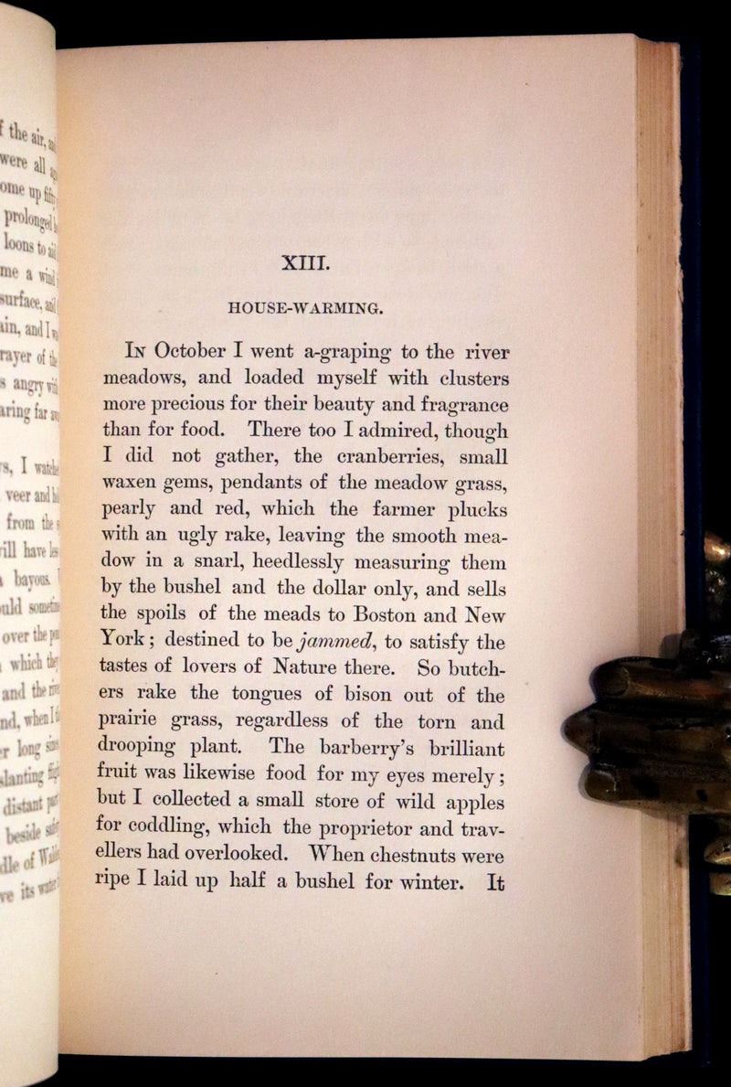 1894 Rare Book Set - WALDEN or, Life in the Woods by Henry David Thoreau.