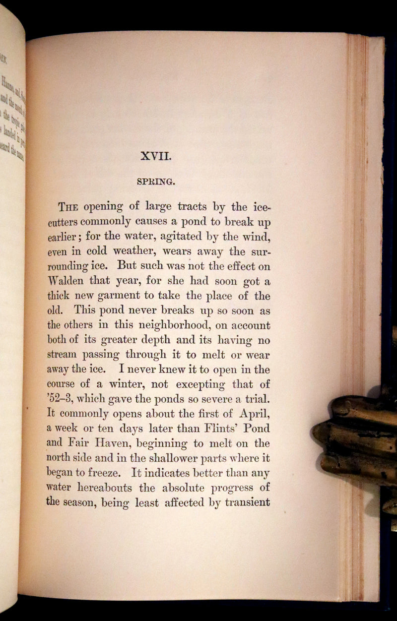 1894 Rare Book Set - WALDEN or, Life in the Woods by Henry David Thoreau.